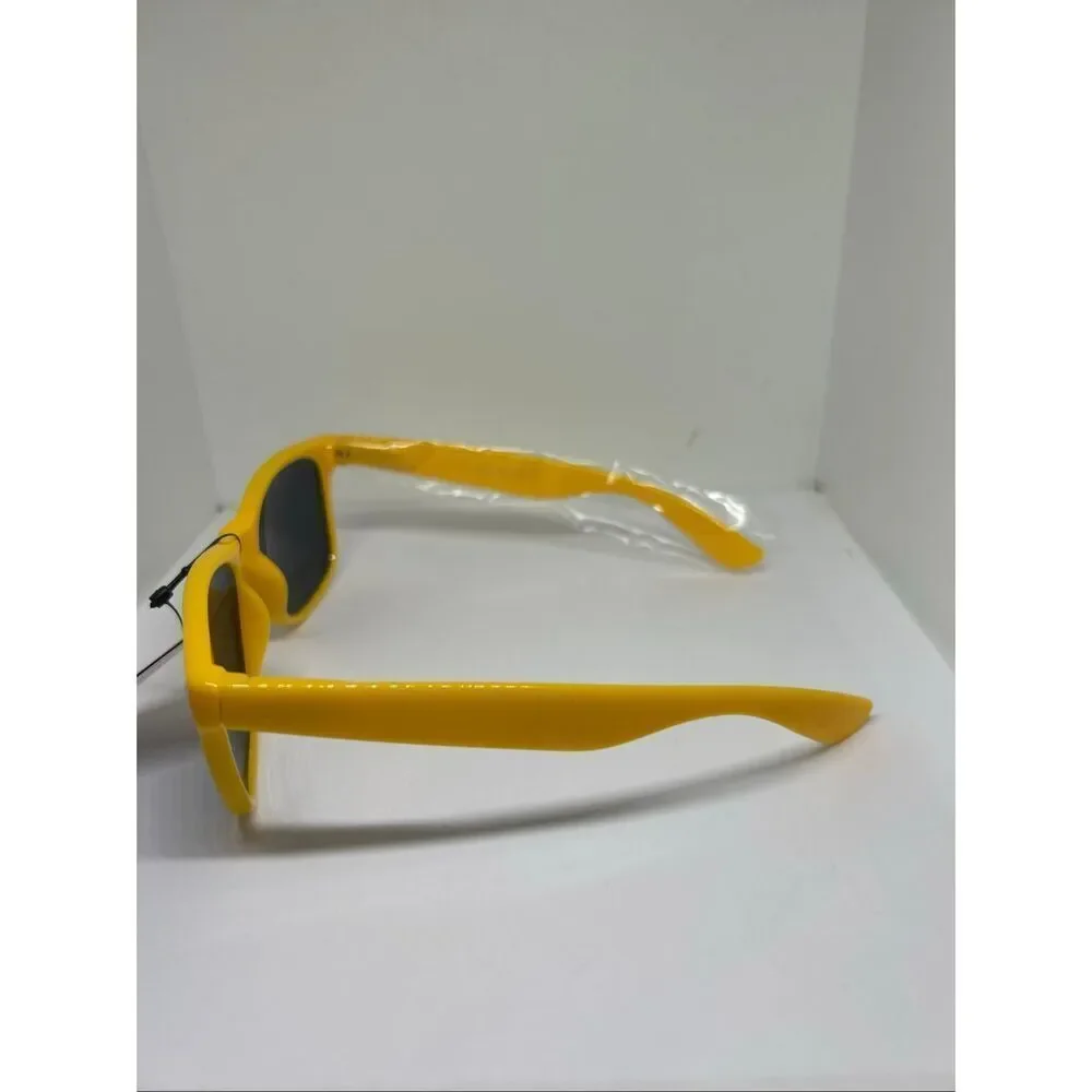 Retro Optix Neon Yellow Flex Fit Sunglasses UV400 Smoke Lens Bold